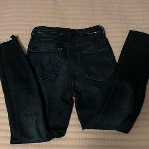 Mother The Pixie Swooner Ankle Fray in color Thunder Road size 26